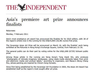 Asia's premiere art prize announces finalists